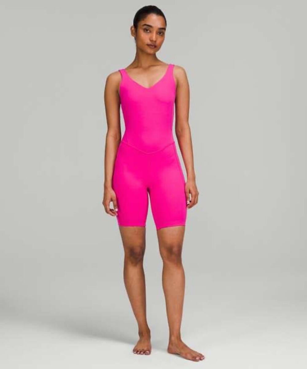Sonic Pink Lululemon Align Bodysuit 128$